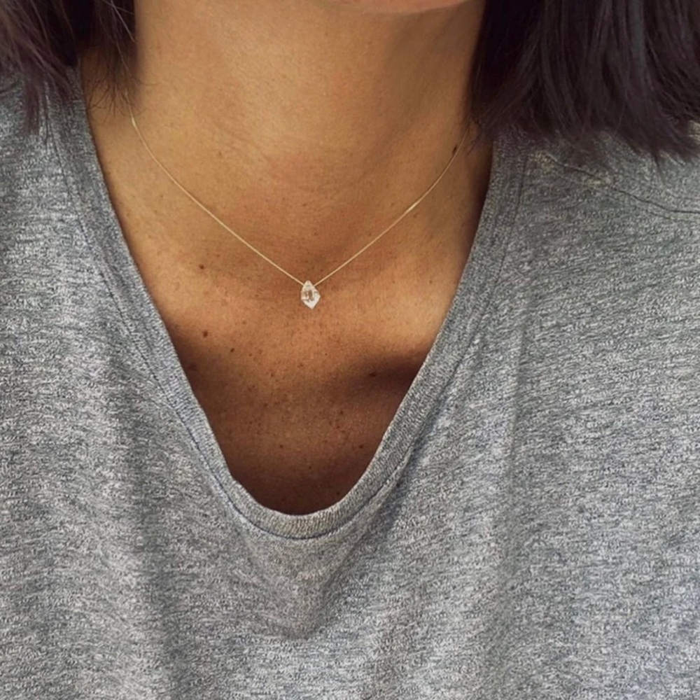 Dainty Herkimer Diamond Necklace